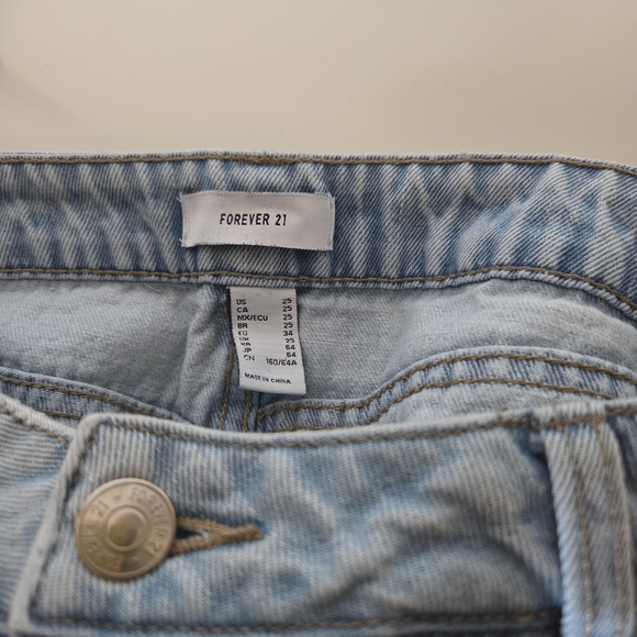 Forever 21 Light Blue High Rise Jeans - Picture 4 of 5